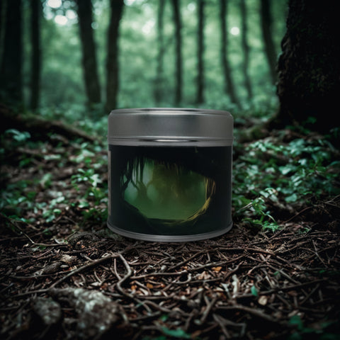 Whispering Trees Soy Wax Candle | Green Leaf, Fir and Rosewood Scent | Ancient Forest Fantasy Inspired Wooden Wick Vegan Candle