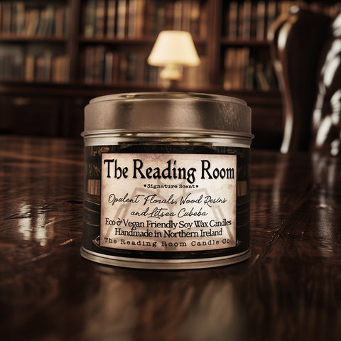 The Reading Room Candle | Signature Scent | Opulent Florals, Wood Resins & Litsea Cubeba | Wood Wick Soy Candle