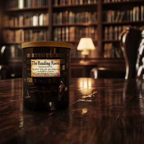 The Reading Room Candle | Signature Scent | Opulent Florals, Wood Resins & Litsea Cubeba | Wood Wick Soy Candle