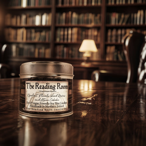 The Reading Room Candle | Signature Scent | Opulent Florals, Wood Resins & Litsea Cubeba | Wood Wick Soy Candle