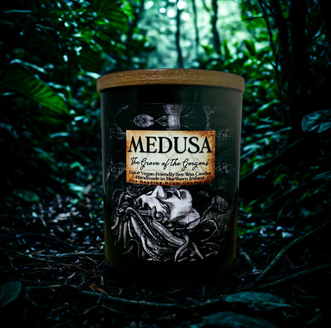 Medusa Candle Jar- The Grove of The Gorgons