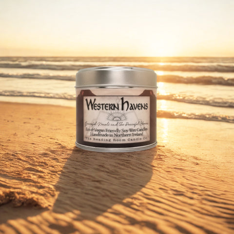 Western Havens Soy Wax Candle | Neroli, Orange Blossom and Garden Herbs | Fantasy Inspired Peaceful Scent | Wooden Wick Vegan Candle