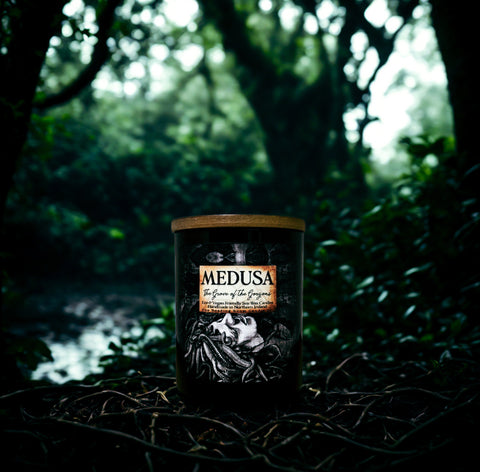 Medusa Candle Jar- The Grove of The Gorgons