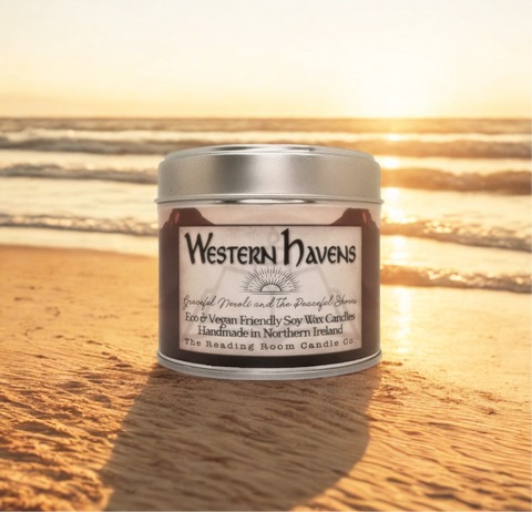 Western Havens Soy Wax Candle | Neroli, Orange Blossom and Garden Herbs | Fantasy Inspired Peaceful Scent | Wooden Wick Vegan Candle