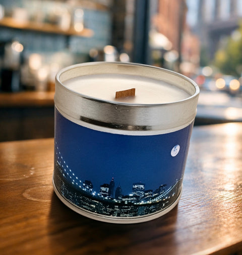 Blue Moon Over Brooklyn Candle | Soy Wax Candle | Blueberry & Vanilla