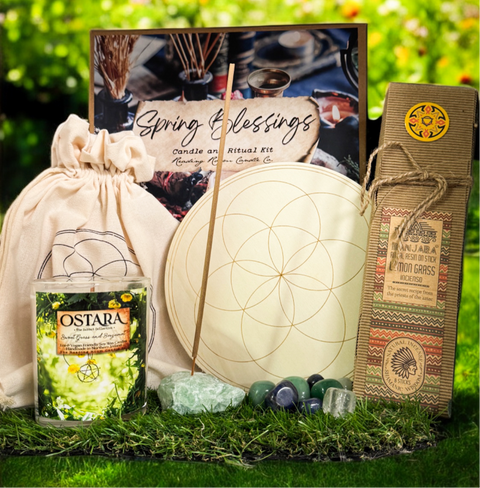 Spring Blessings Candle and Ritual Set - Ltd Edition