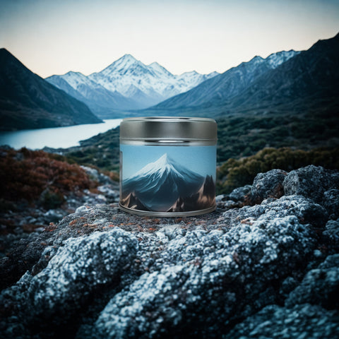 Under the Mountain Soy Wax Candle | Dragon’s Blood, Amber and Sandalwood Scent | Fantasy Inspired Treasure Hoard Candle | Wooden Wick Vegan
