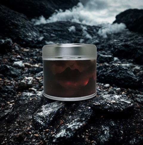 Shadow Lands Soy Wax Candle | Leather Armour and Smoke | Dark Fantasy Inspired Wooden Wick Candle