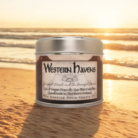 Western Havens Soy Wax Candle | Neroli, Orange Blossom and Garden Herbs | Fantasy Inspired Peaceful Scent | Wooden Wick Vegan Candle