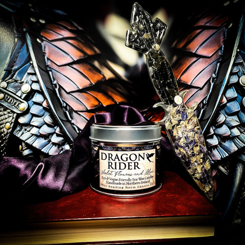 Dragon Rider- Violet Flowers and Lilac