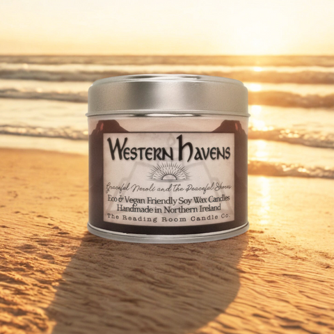 Western Havens Soy Wax Candle | Neroli, Orange Blossom and Garden Herbs | Fantasy Inspired Peaceful Scent | Wooden Wick Vegan Candle