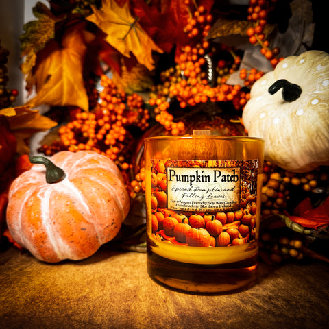 Pumpkin Patch Ltd Edition Candle- Spiced Pumpkin and Falling Leaves