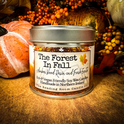 The Forest in Fall Soy Wax Candle Ltd Edition- Amber, Wood Resin and Fresh Earth