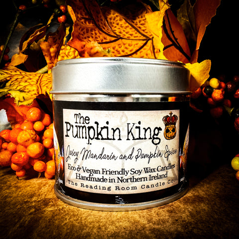 The Pumpkin King Soy Wax Candle Ltd Edition Candle- Pumpkin, Mandarin & Spice