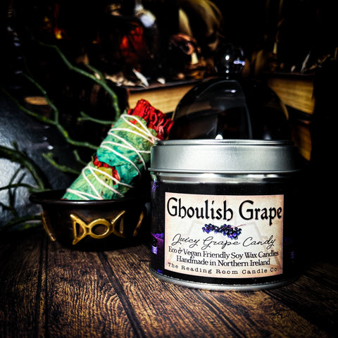 Ghoulish Grape Soy Wax Candle Ltd Edition- Juicy Grape Candy