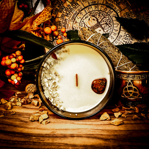Samhain- Sabbat Collection-Limited Edition Candle- Cardamom, Sweet Orange, Ginger and Crushed Pumpkin Spice