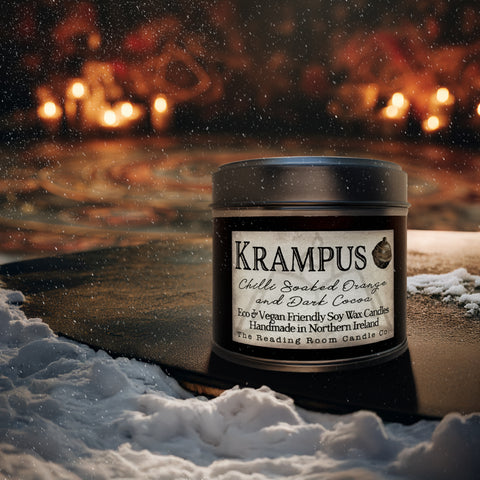 Krampus Candle | Limited Edition Soy Wax | Chilli Orange & Dark Cocoa
