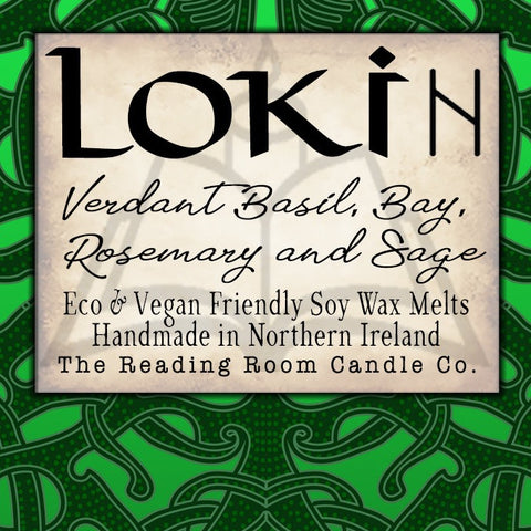 Loki- Pure Soy Wax Melts-Verdant Basil, Bay, Rosemary and Sage