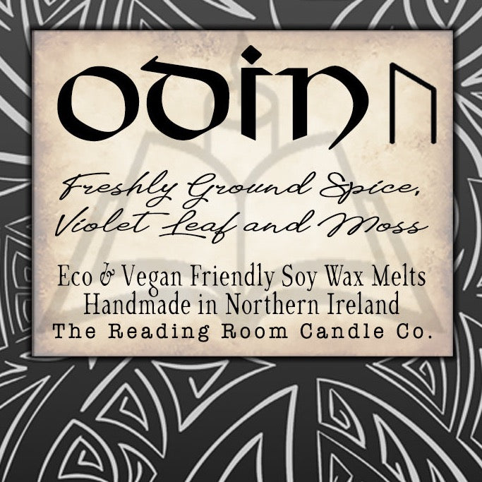 Freya Pure Soy Wax Candle Norse Mythology Inspires Sweet Cinnamon Apple,  Nutmeg and Oakwood 