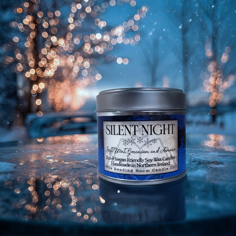 Silent Night Soy Wax Candle - Limited Edition-Soft Mint, Geranium and Armoise