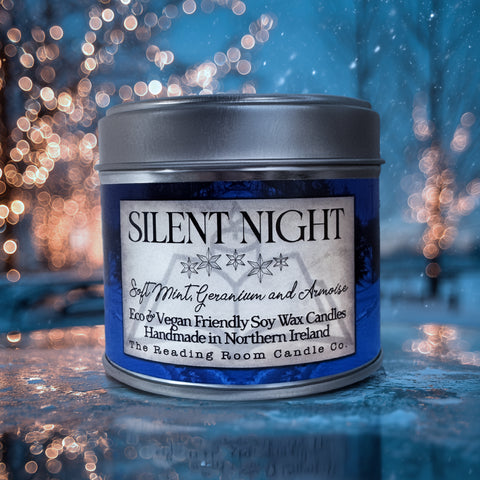 Silent Night Soy Wax Candle - Limited Edition-Soft Mint, Geranium and Armoise