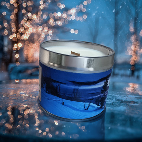 Silent Night Soy Wax Candle - Limited Edition-Soft Mint, Geranium and Armoise