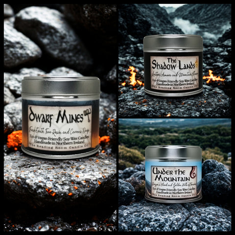 Dwarf Mines Soy Wax Candle | Earth, Cedarwood and Frankincense Resin Scent | Fantasy Inspired Candle