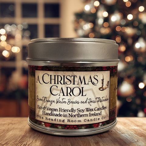 A Christmas Carol Soy Wax Candle- Limited Edition- Sweet Orange, Winter Berries and Roast Pistachio
