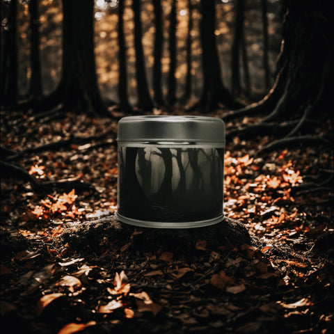 Woodland Realm Soy Wax Candle | Autumn Forest Scent Wooden Wick Candle