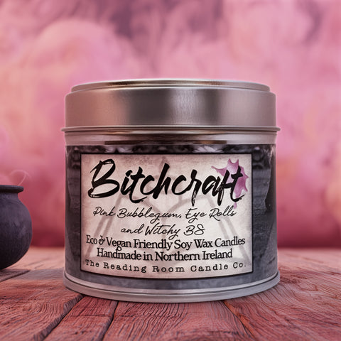 Bitchcraft Soy Wax Candle - Pink Bubblegum, Eye Rolls and Witchy BS
