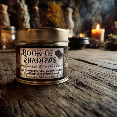 Book of Shadows Candle | Witchcraft Soy Candle | Palo Santo, Orris Root & Incense
