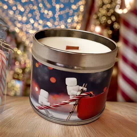 Candy Cane Lane Candle | Christmas Soy Wax | Peppermint, Vanilla & Spun Sugar |  NEW SCENT 2025
