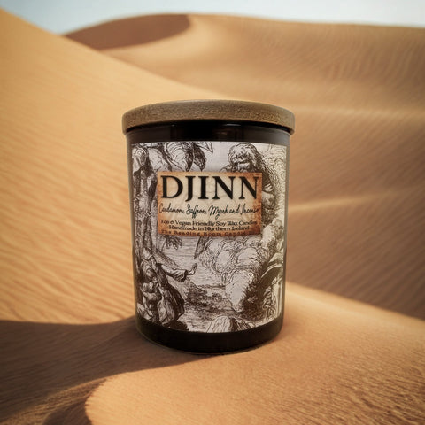 Djinn Candle Jar - Cardamom, Saffron, Myrrh and Incense