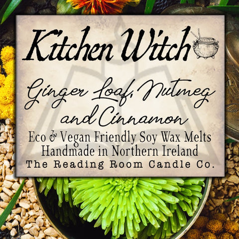 Kitchen Witch-Pure Soy Wax Melts- Ginger Loaf, Nutmeg and Cinnamon