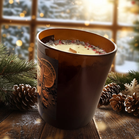 Midwinter- Essential Oil Candle-Limited Edition-Cinnamon Bark, Clove, Ginger, Nutmeg, Star Anise and Sweet Orange
