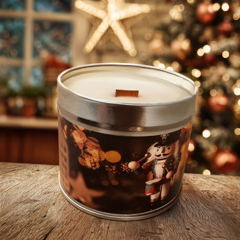 The Nutcracker Candle | Limited Edition Soy Wax | Toasted Hazelnuts & Grated Nutmeg