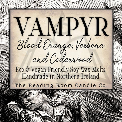 Vampyr- Pure Soy Wax Melts- Blood Orange, Verbena and Cedarwood