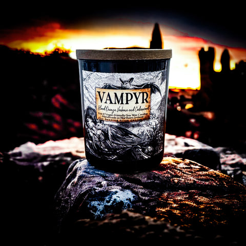 Vampyr Candle Jar- Blood Orange, Verbena and Cedarwood