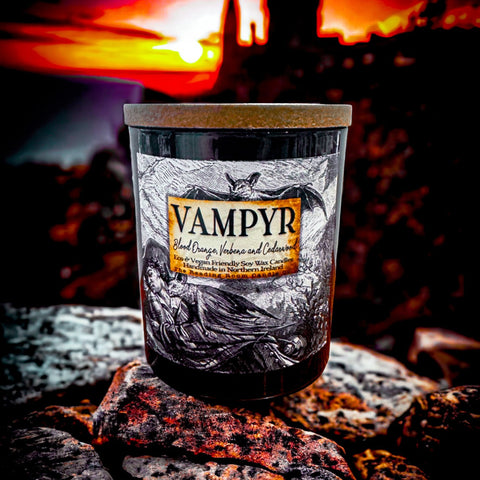 Vampyr Candle Jar- Blood Orange, Verbena and Cedarwood