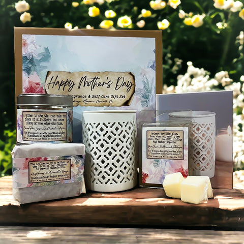 Mother's Day Candle and Self Care Gift Set