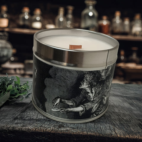 Wytch Candle Tin - Cedar, Labadnum, Rosemary and Smoke