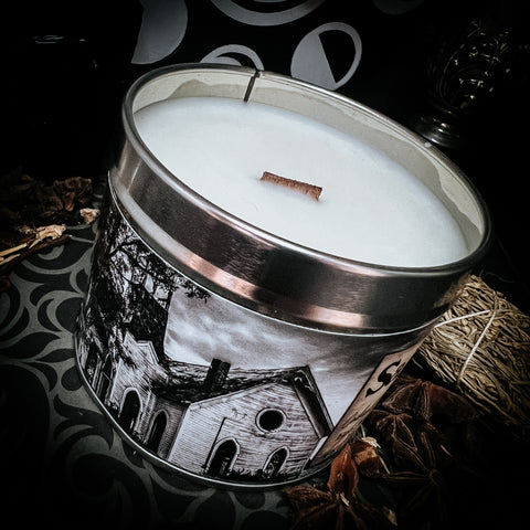 Salem 1692 Soy Wax Candle -Cedar, Orange, Peppermint and Patchouli