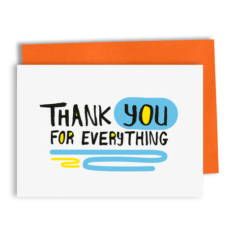 'Thank You For Everything'- Debmon Designs Greetings Card