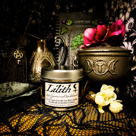 Lilith Soy Wax Candle- Rich Jasmine and Sandalwood