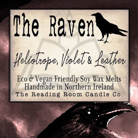 The Raven- Pure Soy Wax Melts-Heliotrope, Violet & Leather