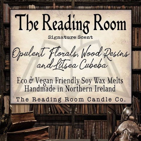 The Reading Room- Signature Pure Soy Wax Melts- Opulent Florals, Wood Resins and Litsea Cubeba