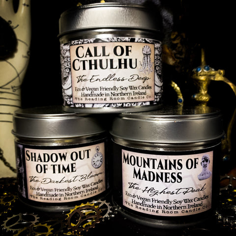 The Lovecraft Candle Trio-Call of Cthulhu, Mountains of Madness, Shadow Out of Time