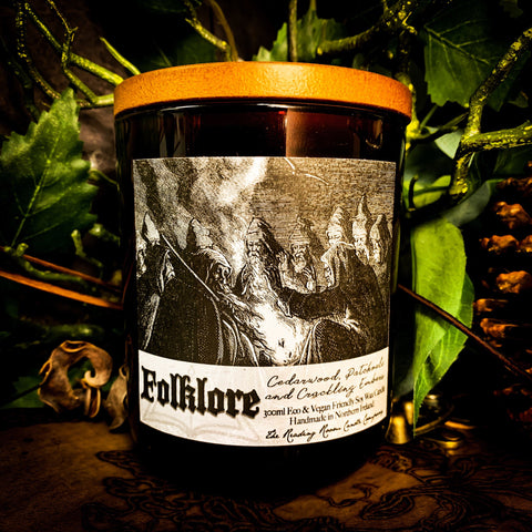 Folklore- Cedarwood, Patchouli and Crackling Embers
